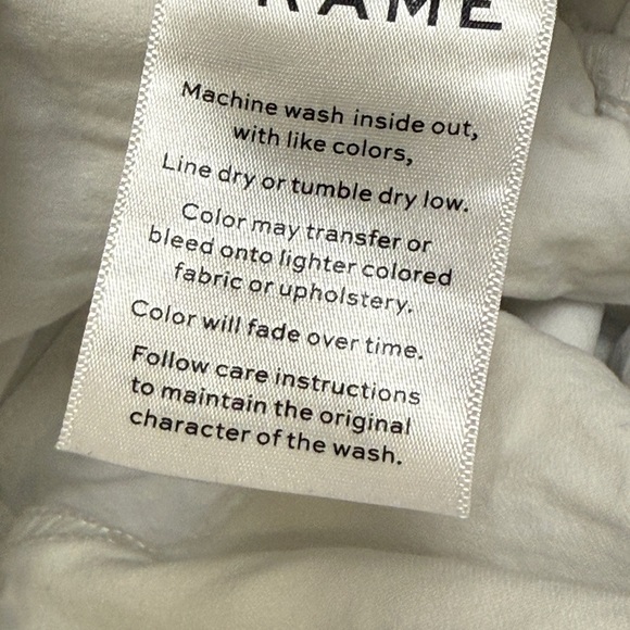 FRAME Denim -Le High Flare Jeans, White,  Women’s Size 32 - Picture 7 of 14